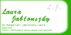 laura jablonszky business card